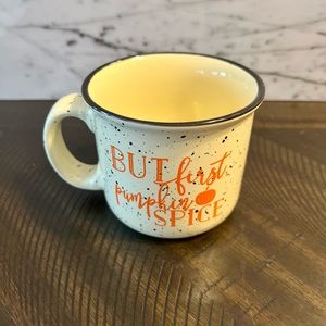 Double Sided But First Pumpkin Spice 12oz Mug NEW